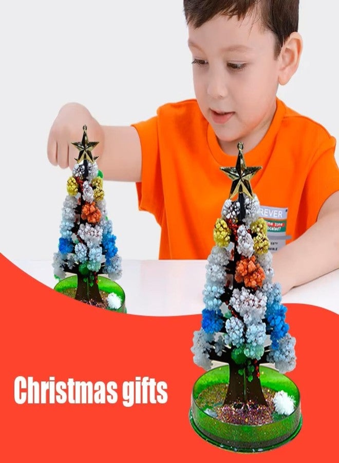HUMAIZAR Christmas Magic Growing Tree | DIY Crystal Tree Science Experiment Toy for Kids | Water Blooming Desktop Decoration | New Year & Xmas Gift for Children & Home Décor (Pack of 1 Set) - Image 2
